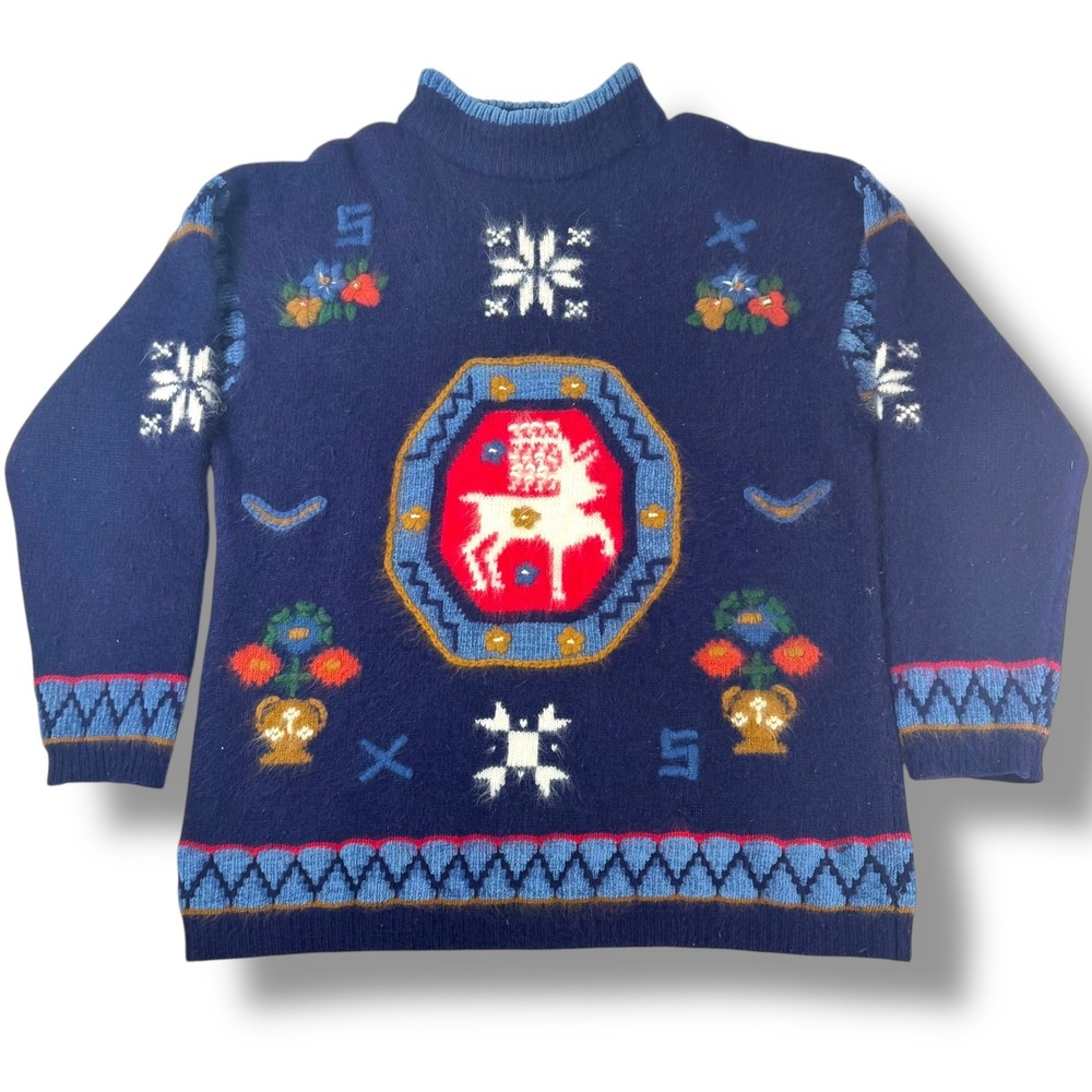 Vintage‎ Rafaella Knit Sweater Women's 1X Rabbit Hair Blend